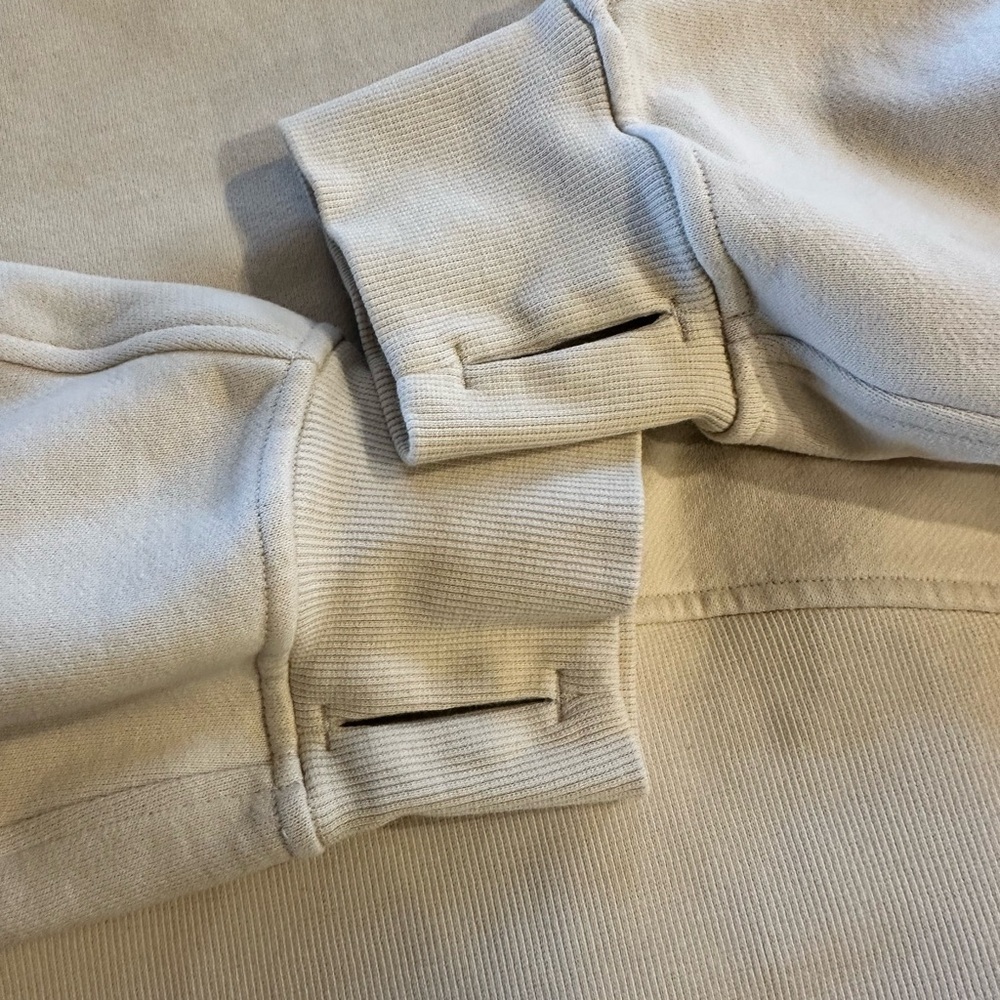 lululemon  Scuba Hoodie Bone Color Size M/L like new condition - Picture 8 of 10